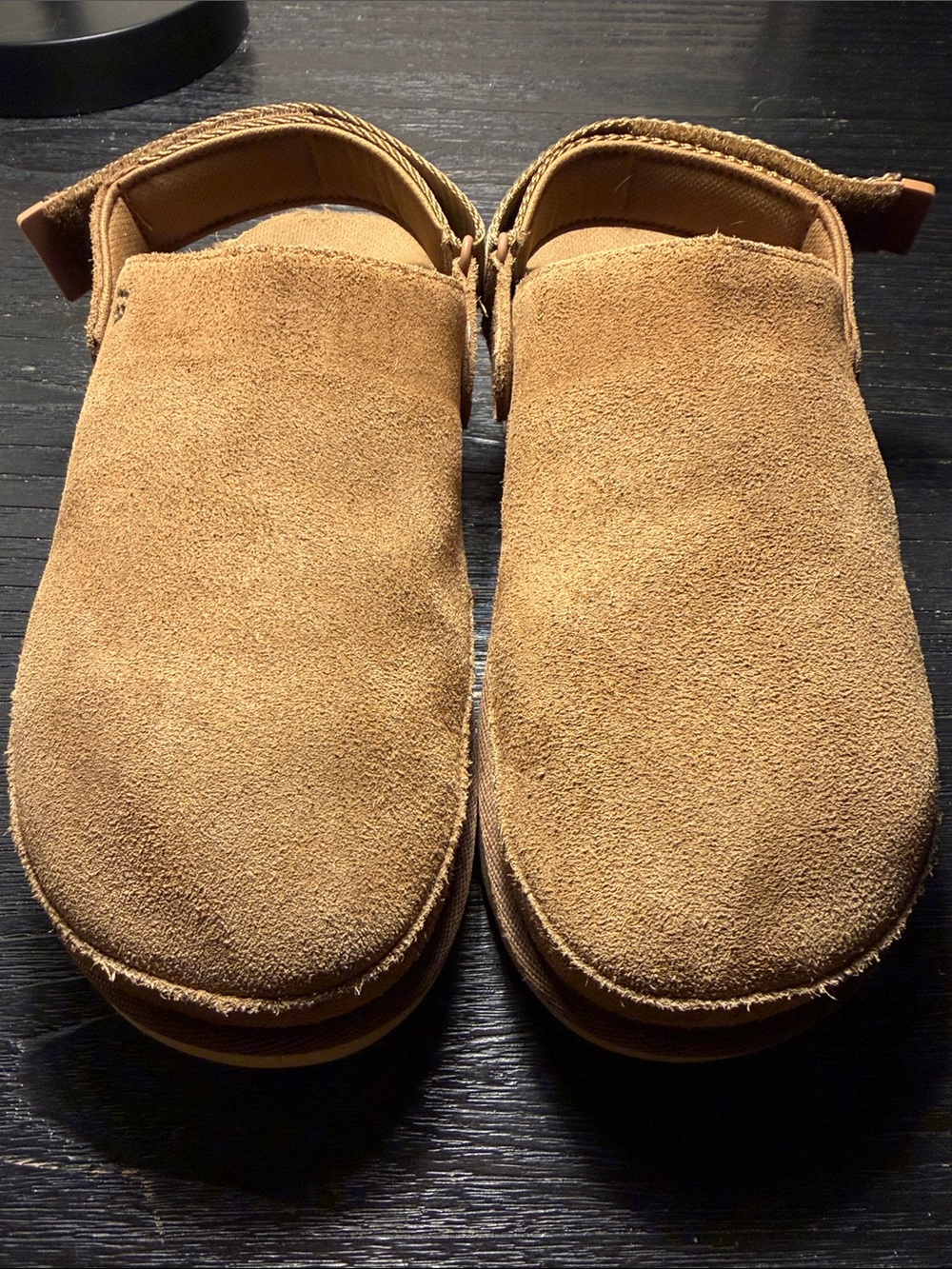 UGG Chestnut Suede Slip-On Slippers